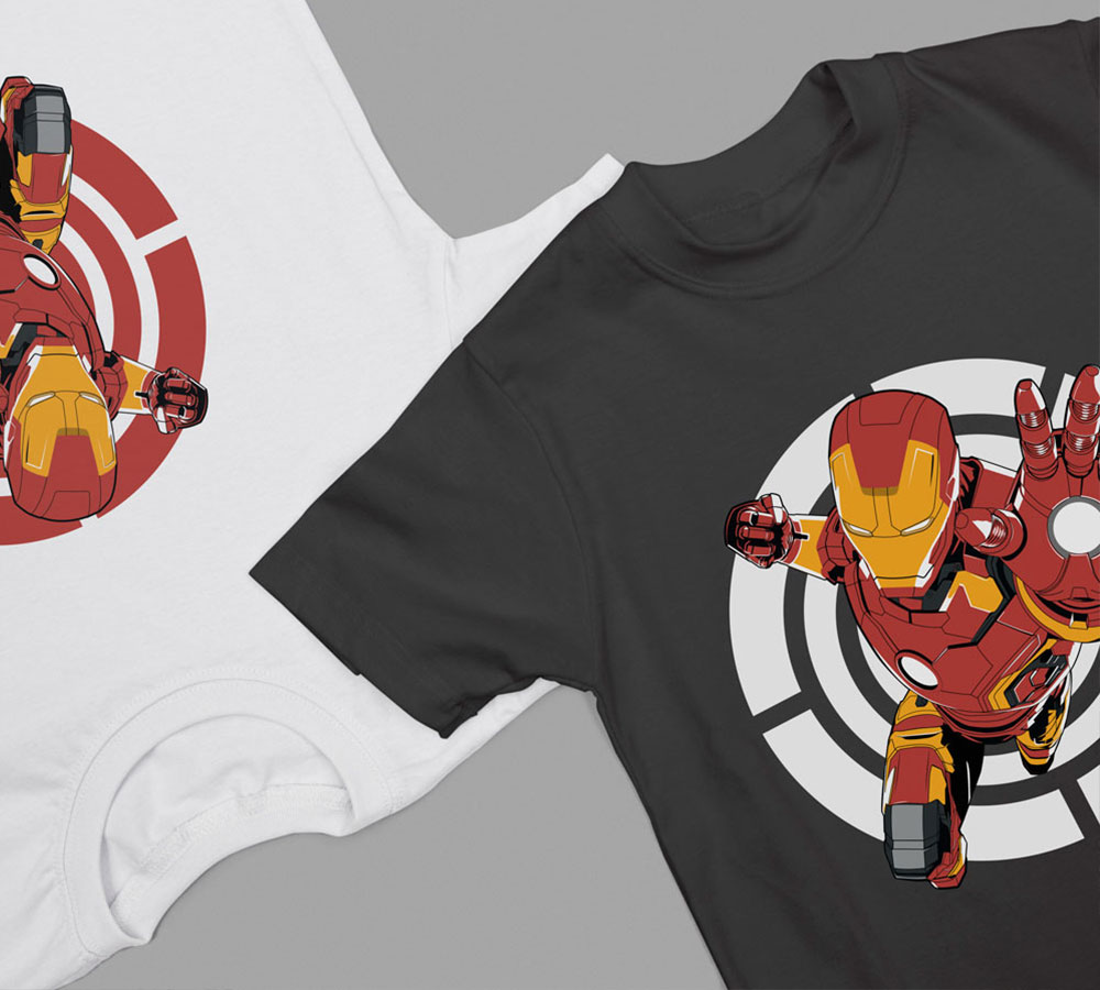 Iron Man Shirt - © mockup by de.freepik.com Iron Man Shirt